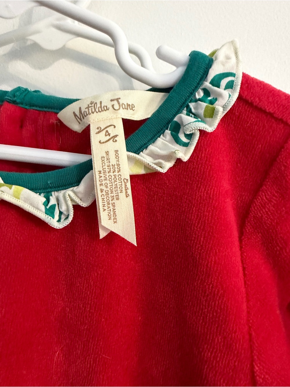 Matilda Jane Red and Green Holiday Dress - Picture 2 of 6